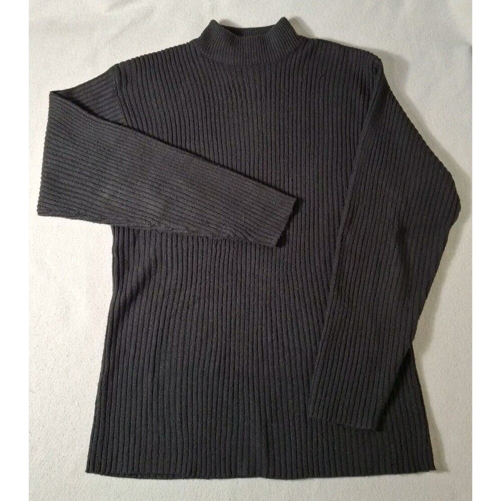 Gochu Sweater Mens XL Black Acrylic Old Skool Hip Hop Tight Knit